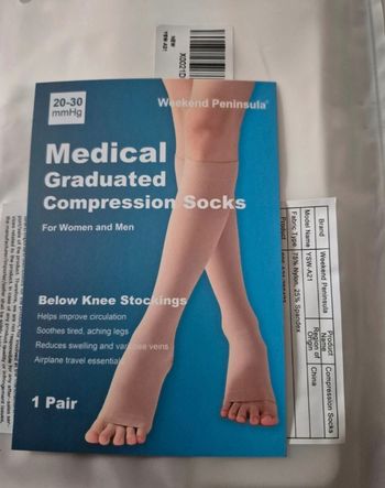 4 paires de bas de contention taille S neuf