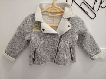 Veste grise style perfecto