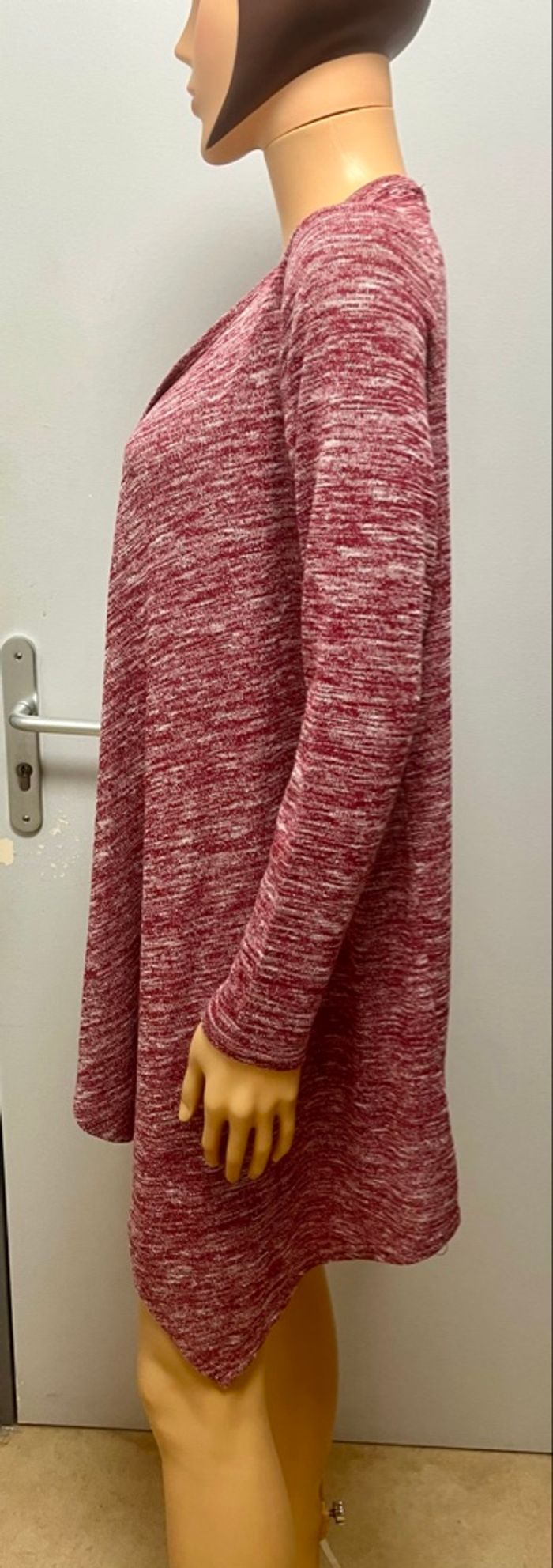 Gilet asymétrique bordeaux Jennyfer - photo numéro 5