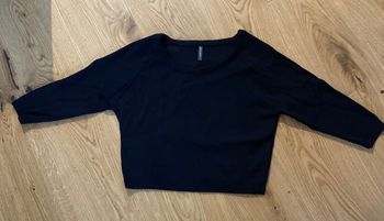 Pull court manches 3/4 noir Naf Naf taille S