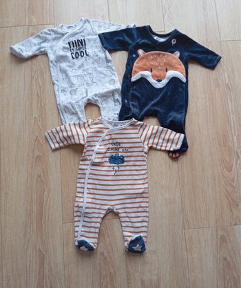 Lot de 3 pyjamas 3 mois