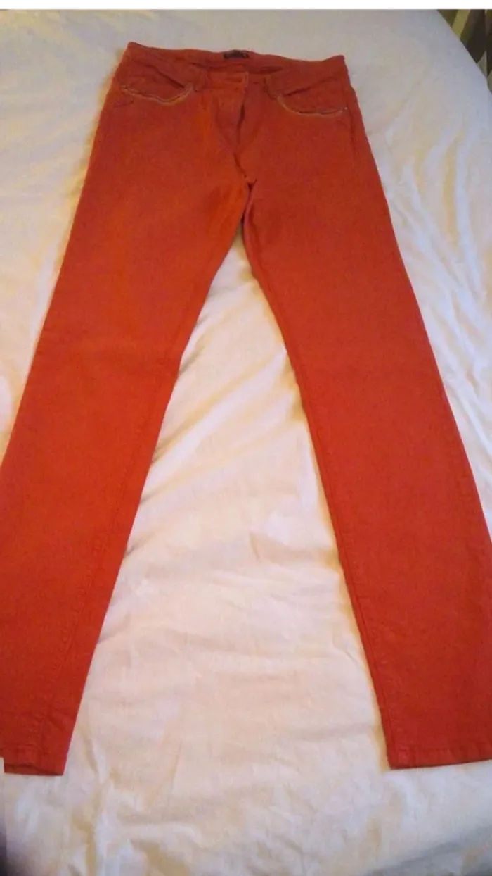 Pantalon Orange Breal coupe droite T40 - photo numéro 2