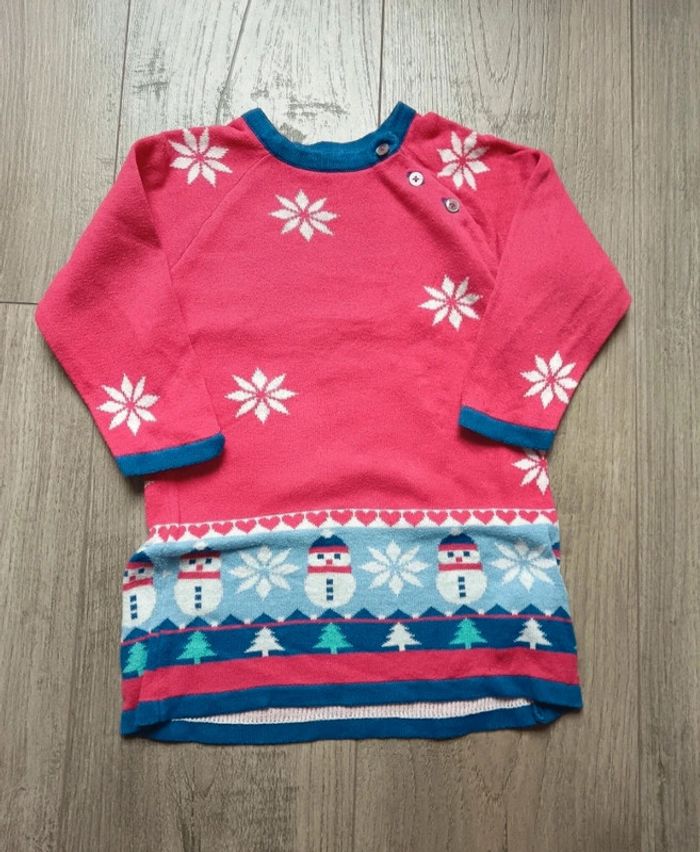 Robe pull bonhomme de neige 18 mois
