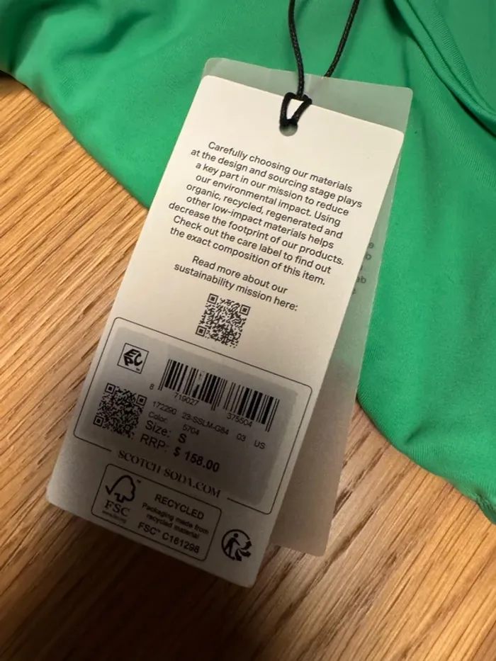 Maillot de bain Scotch & Soda une pièce taille S neuf couleur vert - photo numéro 3