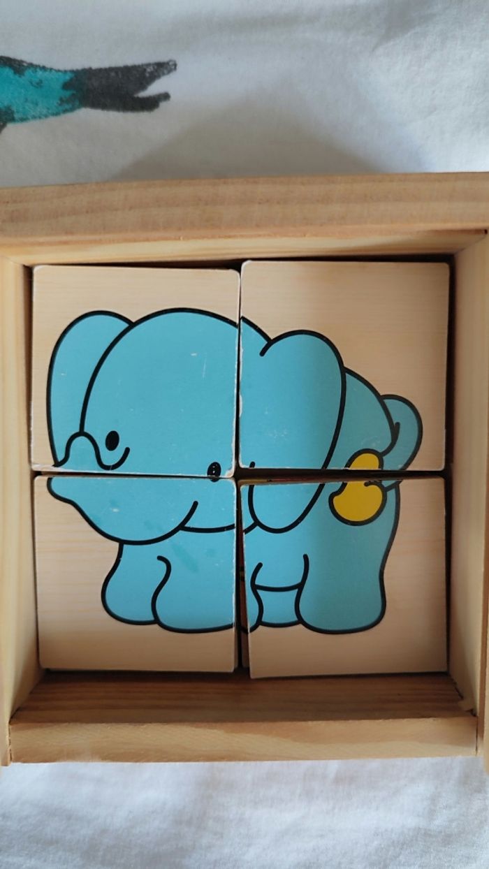 Jeux en bois boîte avec puzzles - photo numéro 7