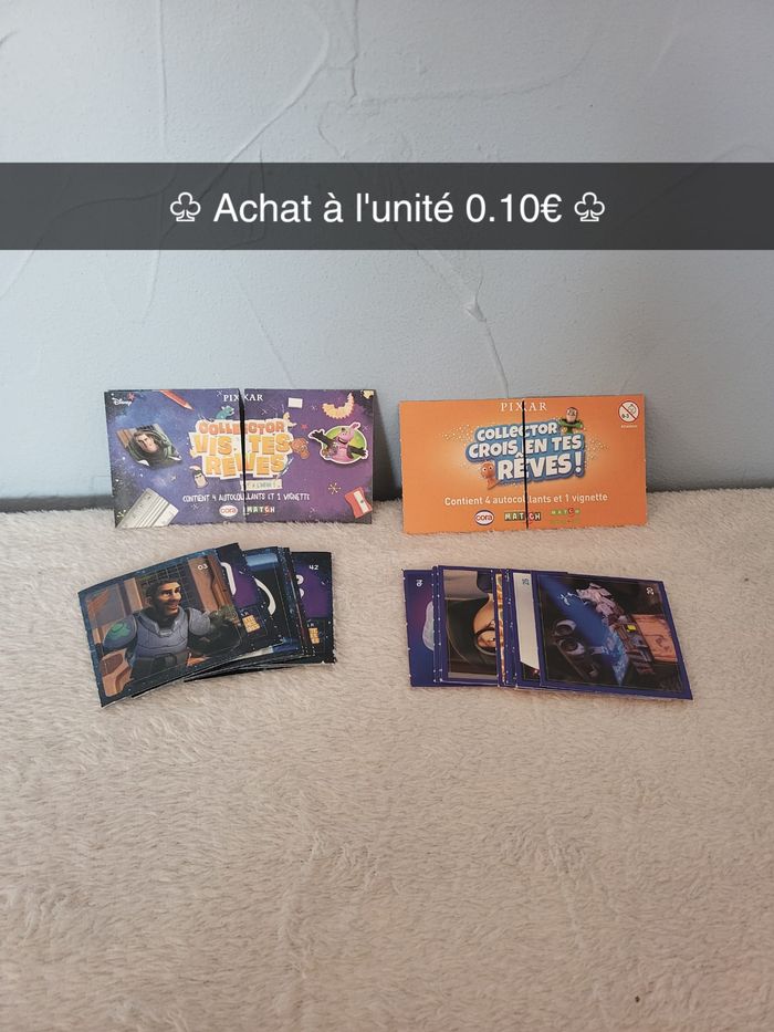 Lot d'images Vis tes rêves - Crois en tes rêves - Disney - Pixar - Cora - Match - Collection