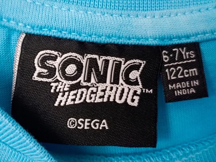 Lot de 2 tee-shirts Sonic mixte en 6-7 ans 122 cm - photo numéro 4