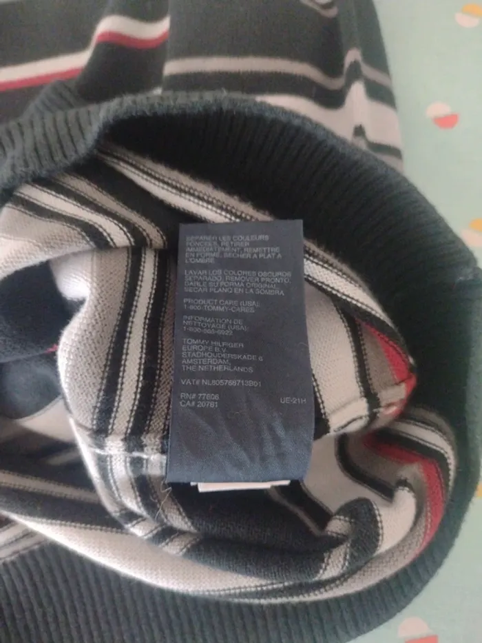 Pull léger Tommy Hilfiger rayé – taille M - photo numéro 13