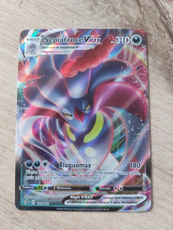 Carte pokemon Sepiatroce Vmax 122/192 Clash Des Rebelles
