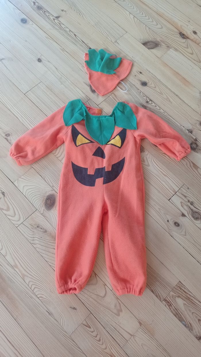 Déguisement citrouille halloween taille 92