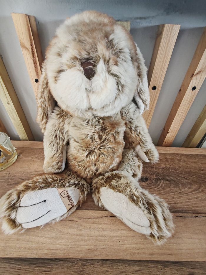 Lapin Bukowski beige marron 40 cm - photo numéro 1