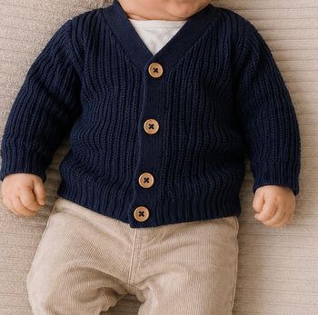 Gilet bébé garçon Kiabi 6 mois bleu marine très bon état