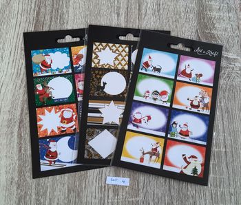 Lot de 3 paquets d'étiquettes cadeaux, lot 4