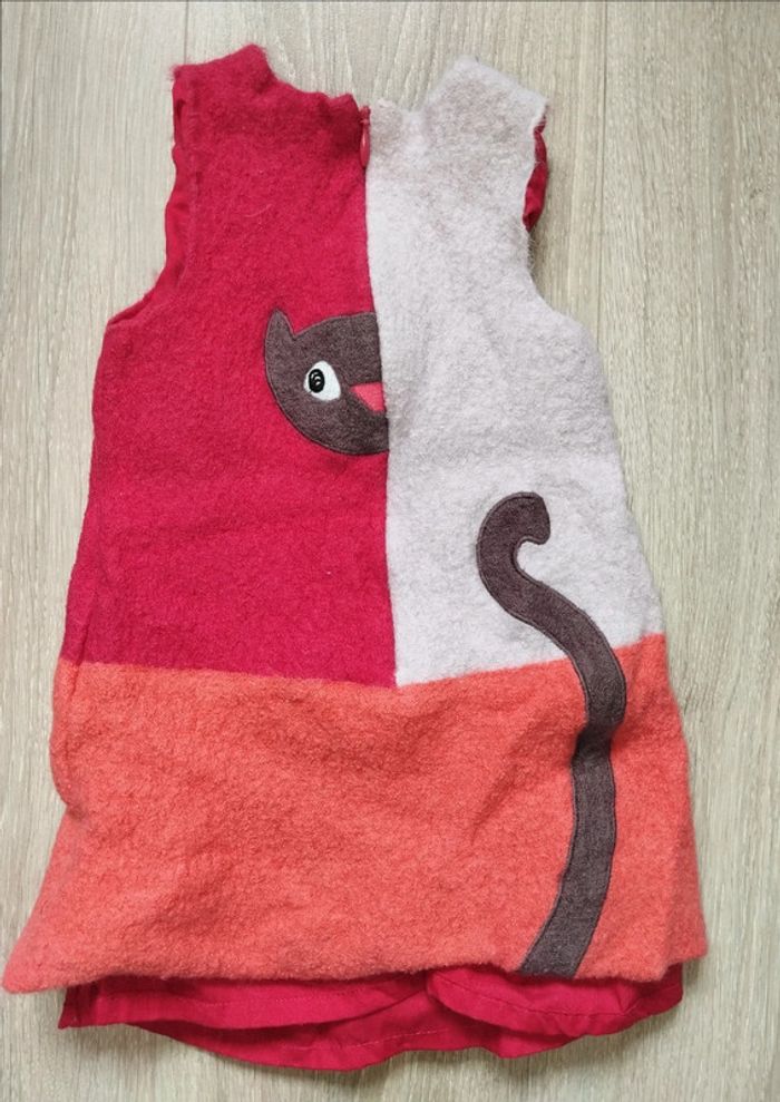 Robe mignonne chat DPAM 12 mois automne hiver - photo numéro 2