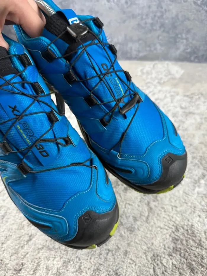 Salomon XA Pro 3D Gore-Tex - Trekking Shoes - Blue & Yellow - photo numéro 14