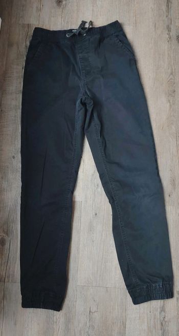 Pantalon cargo noir à élastique  homme taille xs kiabi