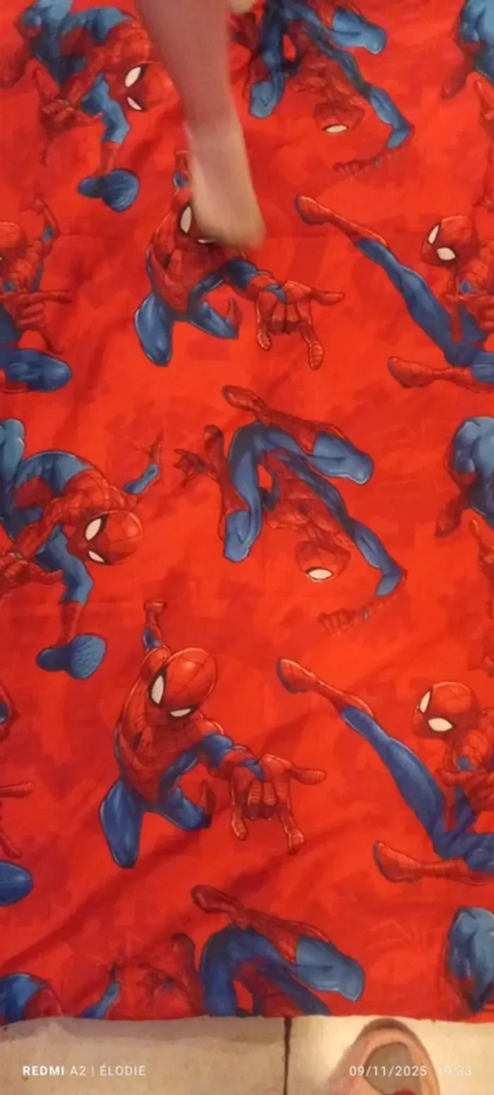 housse de couette et taie d'oreiller spiderman 1 personne - photo numéro 2