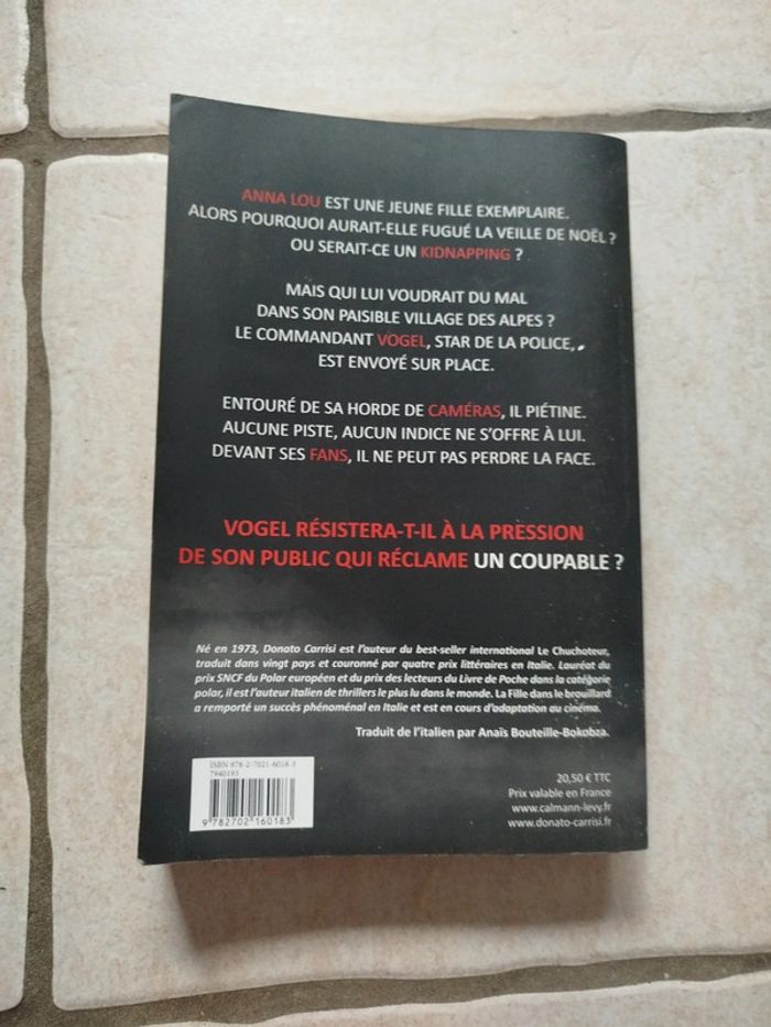 Donato carrisi la fille dans le brouillard - photo numéro 2