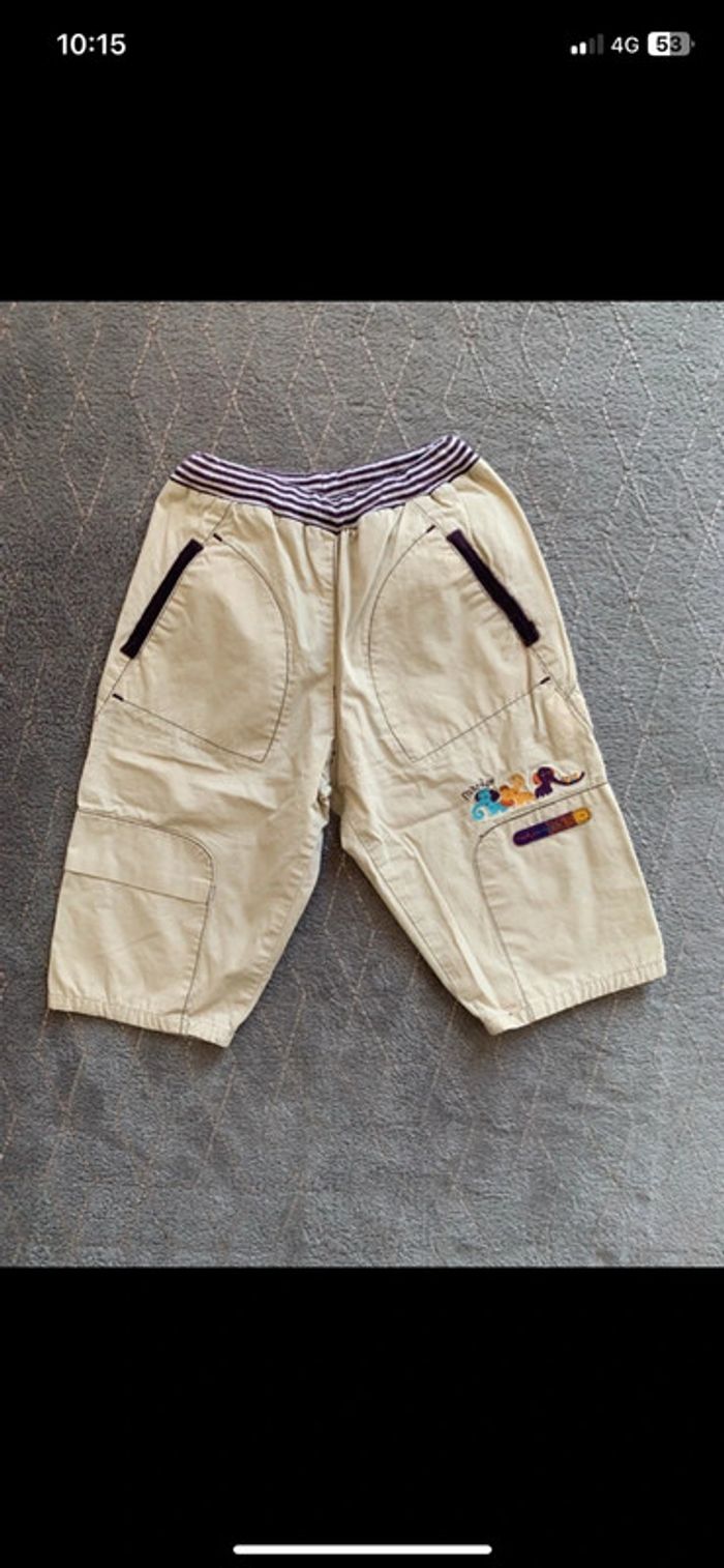 Short jaune garçon taille 6 mois