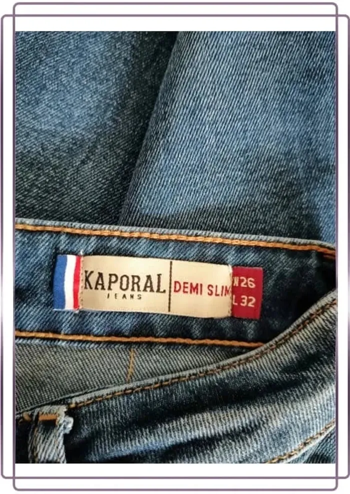 Jean Kaporal coupe demi-slim ,taille mi-haute ,stretch - photo numéro 11
