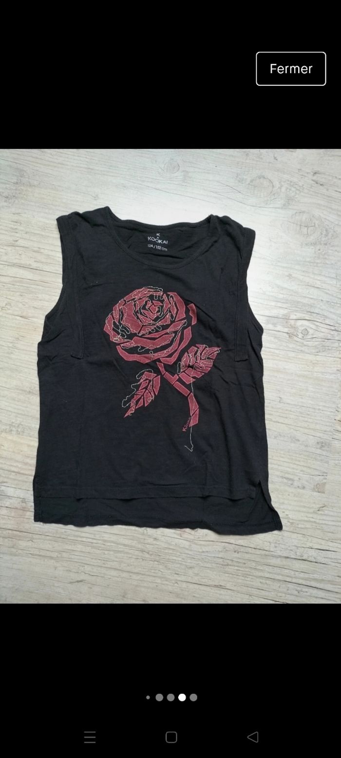 Haut sans manches et fleur Kookaï 12 ans - photo numéro 5