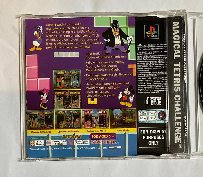 Jeu PS1 Disney Magical Tetris Challenge Press Kit - photo numéro 2