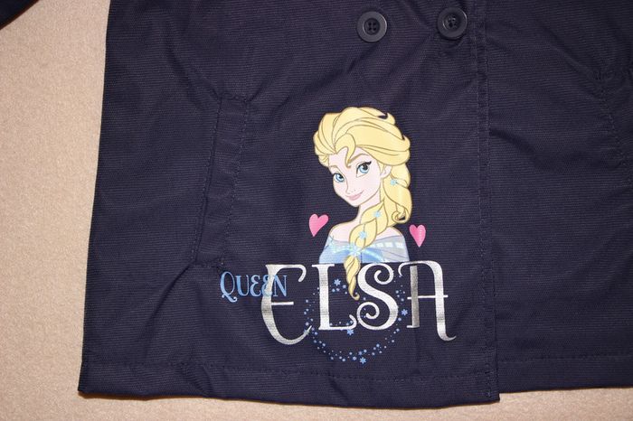 manteau 2 en 1 fille 2-3 ans La reine des neiges Disney marine - photo numéro 2