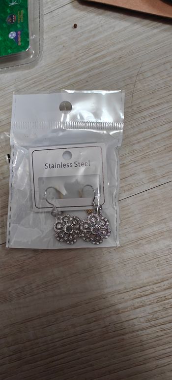 Boucles d'oreilles argenté 