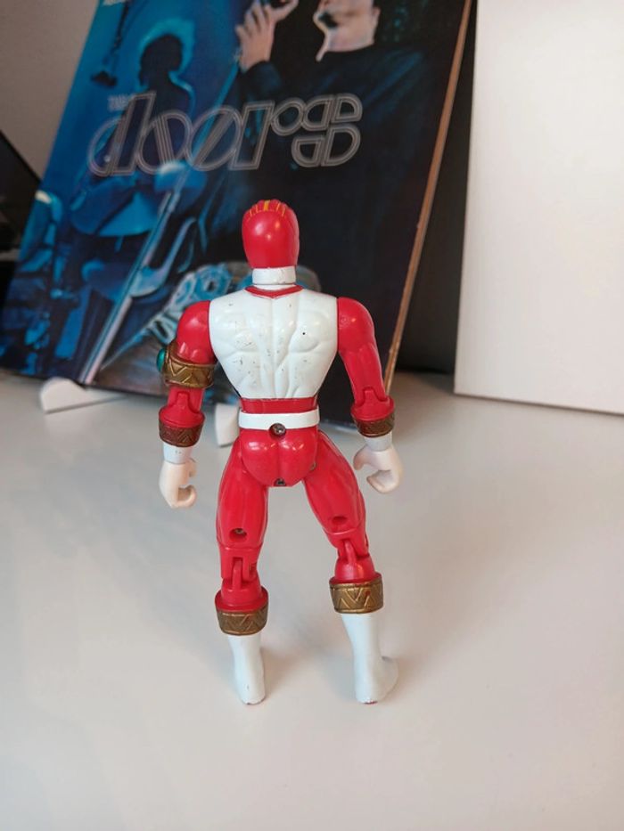 Figurine vintage Power Rangers Lost Galaxy sentai Gingaman Ginga RED Bandai 1998 taille 14cm - photo numéro 3