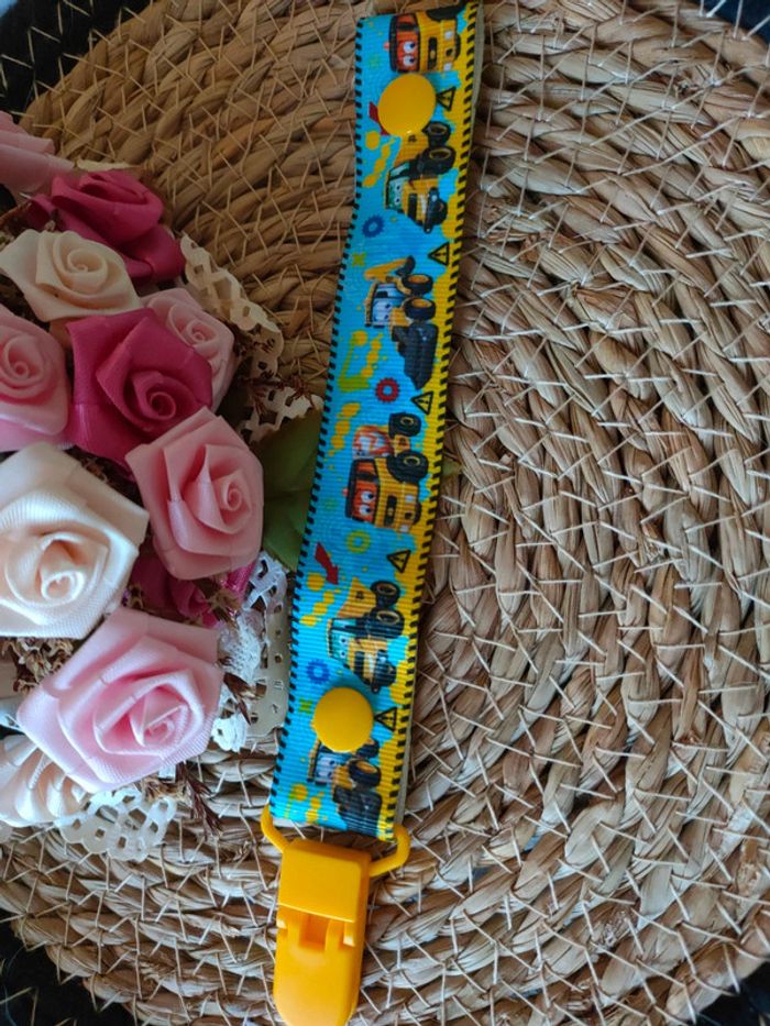 🌿Attache tétine motif TP🌿