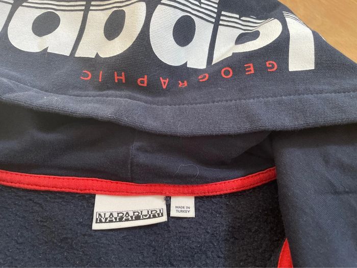Gilet zippé à capuche marine - Napapijri - 16ans - photo numéro 6
