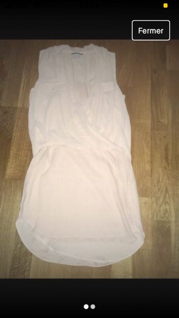 Belle petite robe beige rose h et m neuve 34