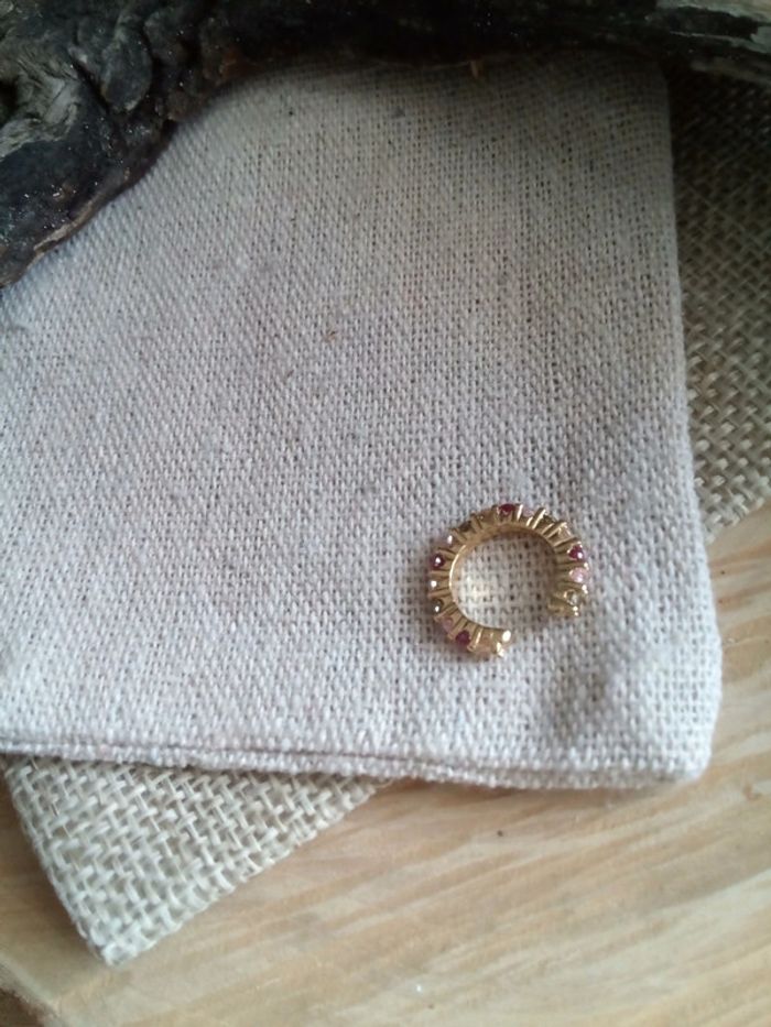 Clip oreille zircons colorés - photo numéro 2