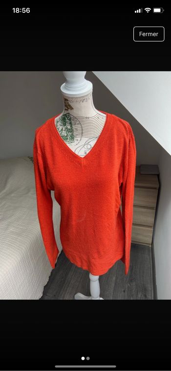 Pull col en V de marque Félino taille M