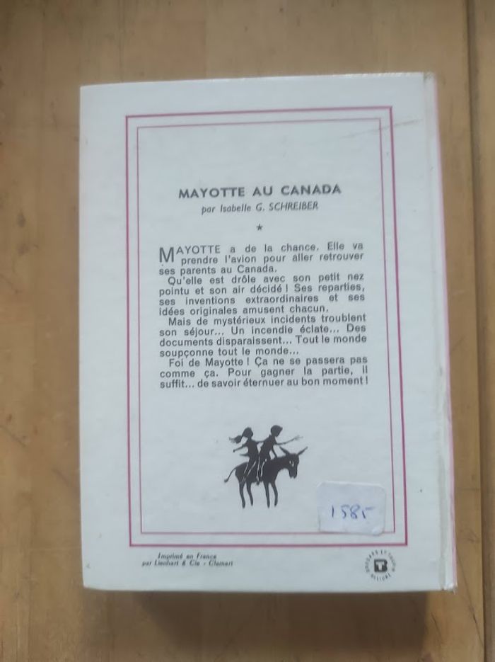 Mayotte au Canada Isabelle G. Schreiber Bibliothèque Rose cartonnée 1966 - photo numéro 3