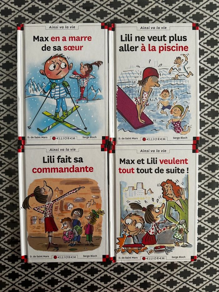 4 livres Max et Lili