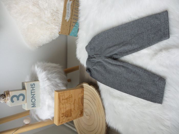 Jolie legging elastique gris mixte bébé fille bébé garcon 3 mois - photo numéro 1