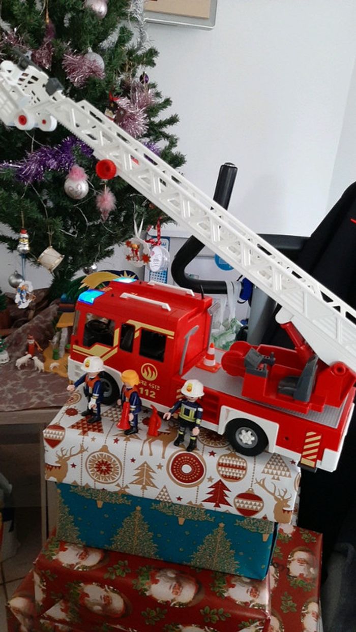 Camion pompier playmobil