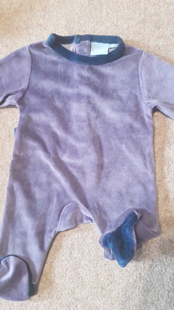 Lot de 2 pyjamas velours garçon naissance - photo numéro 3