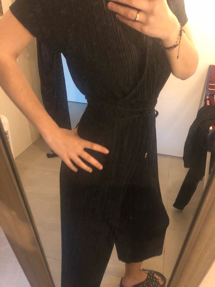 Combinaison fluide casuale noir bershka - photo numéro 4