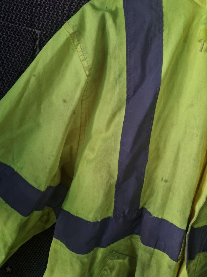 Veste de travail jaune fluo et bande réfléchissant taille L - photo numéro 3