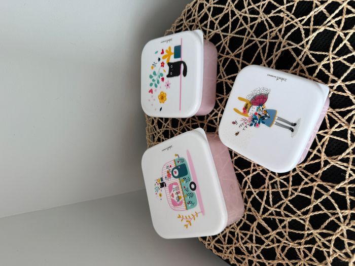 Set de 3 boîtes à gouter Caravane