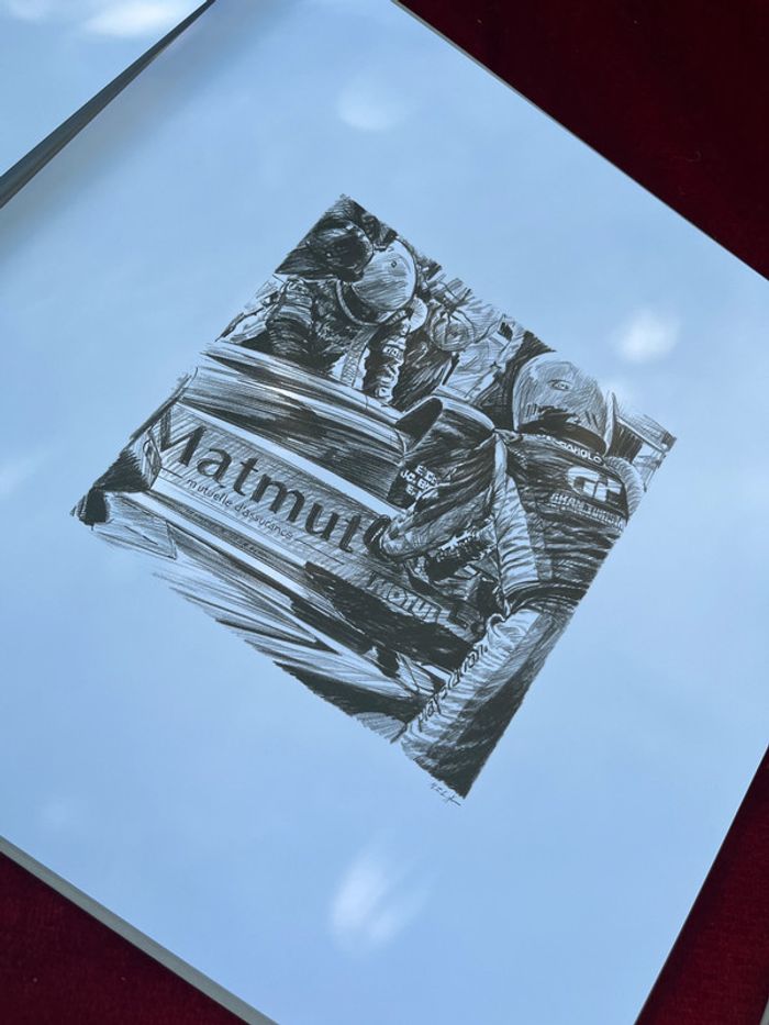 Deux dossiers uniques de dessins originaux au crayon – Michel Lecomte - photo numéro 7