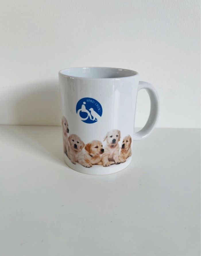 Tasse chien animaux blanche