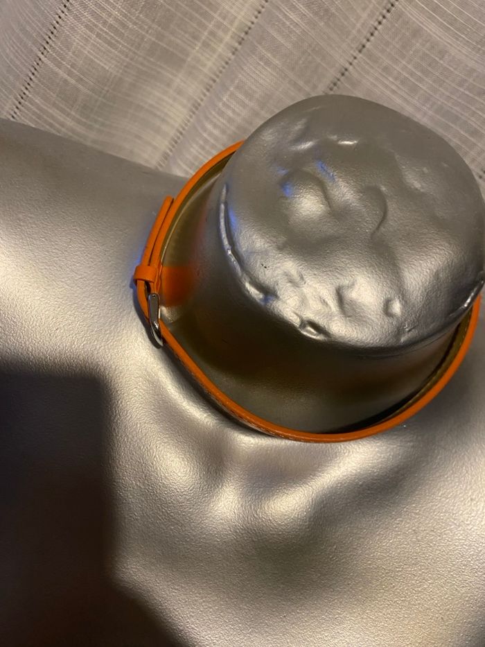 Collier tour de cou ceinture orange - photo numéro 7