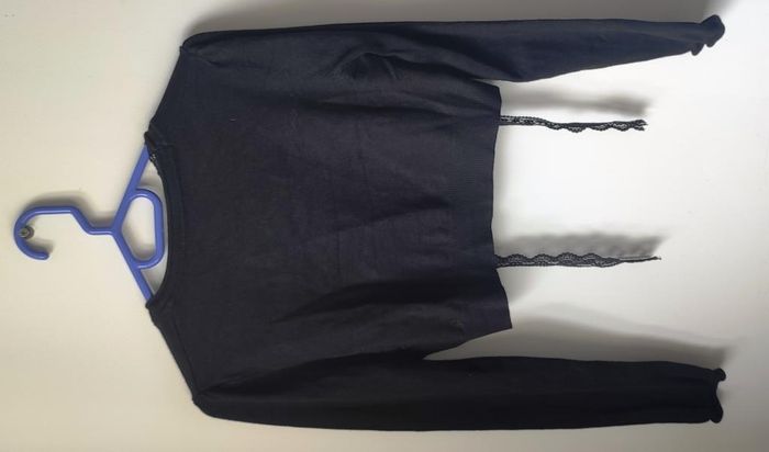 Boléro manches longues noir taille 42/44 - photo numéro 2