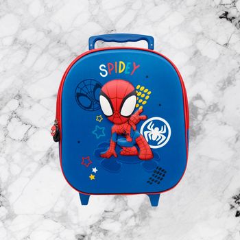 💙 Cartable à roulettes Spidey.
