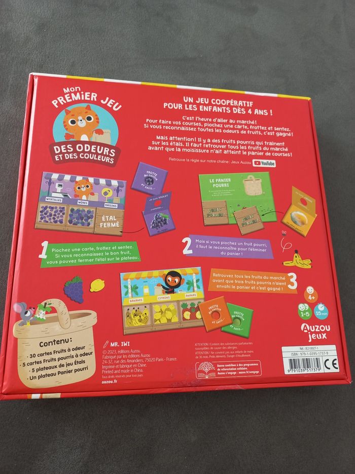 Mon premier jeu des odeurs et des couleurs auzou - photo numéro 3
