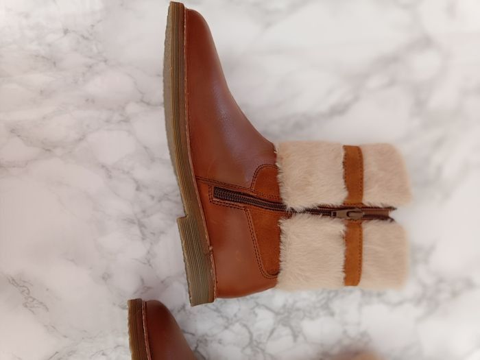 Eram bottines camel fourrure 34 - photo numéro 4
