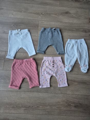 Lots de 5 pantalon bébé fille taille 3 mois
